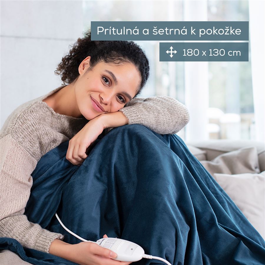 Vyhrievacia deka BEURER HD 75 Ocean, šetrná k pokožke